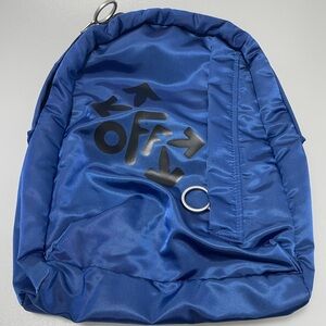 Off-White Mini Logo Backpack Blue
